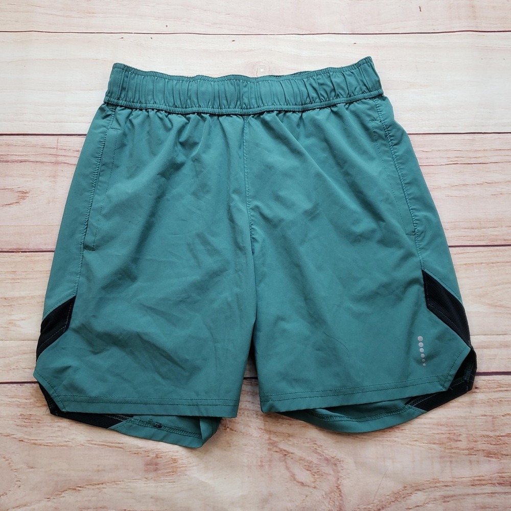 Balance Collection Shorts Mens M Green Athletic Microfiber Pockets 7in Inseam